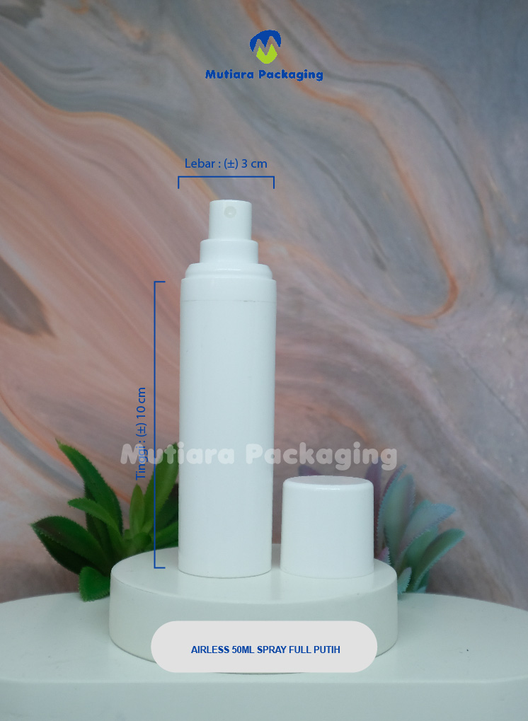 AIRLESS 50ML SPRAY FULL PUTIH