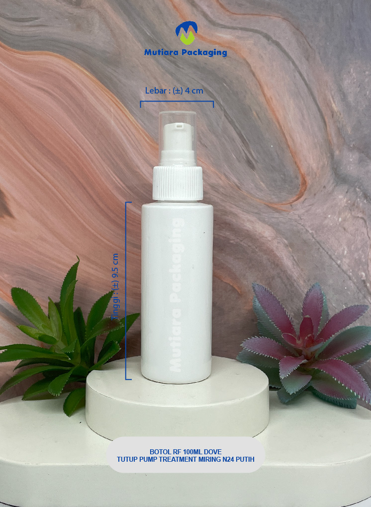 BOTOL RF 100ML DOVE TUTUP PUMP N24 TREATMENT MIRING N24 GARIS