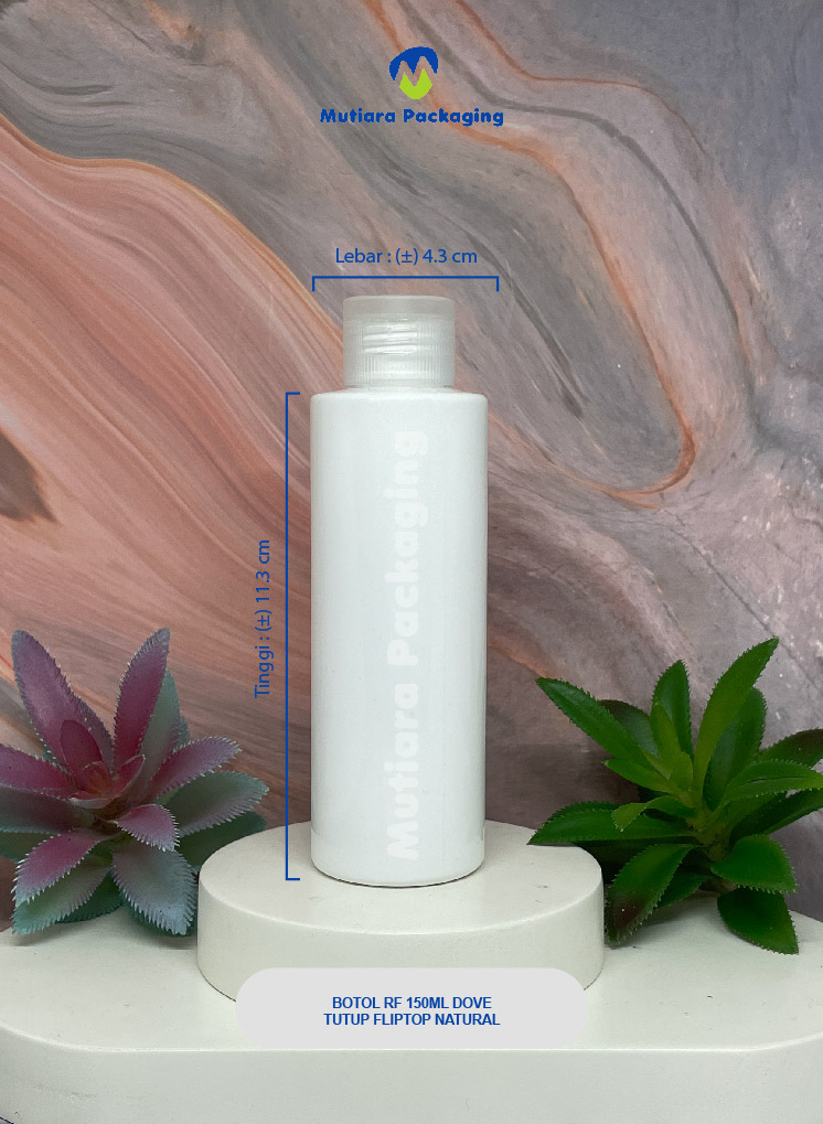 BOTOL RF 150ML  DOVE TUTUP FLIPTOP NATURAL