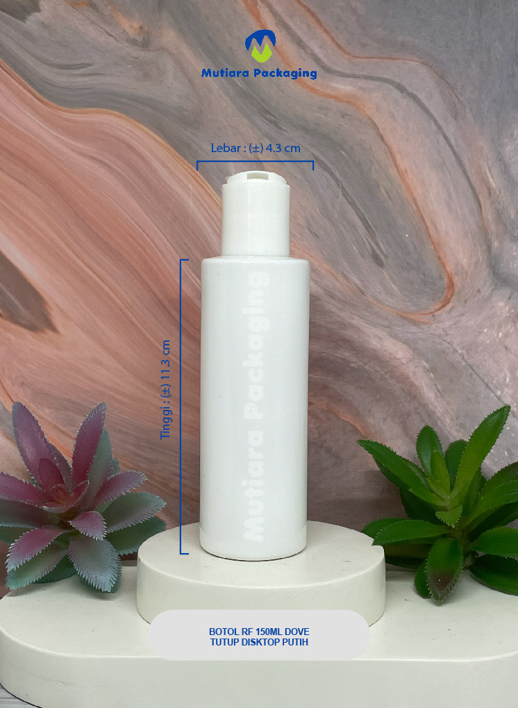 BOTOL RF 150ML  DOVE TUTUP DISKTOP PUTIH