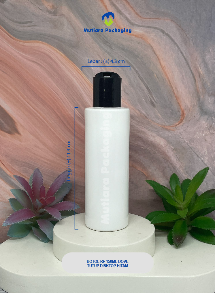 BOTOL RF 150ML  DOVE TUTUP DISKTOP HITAM