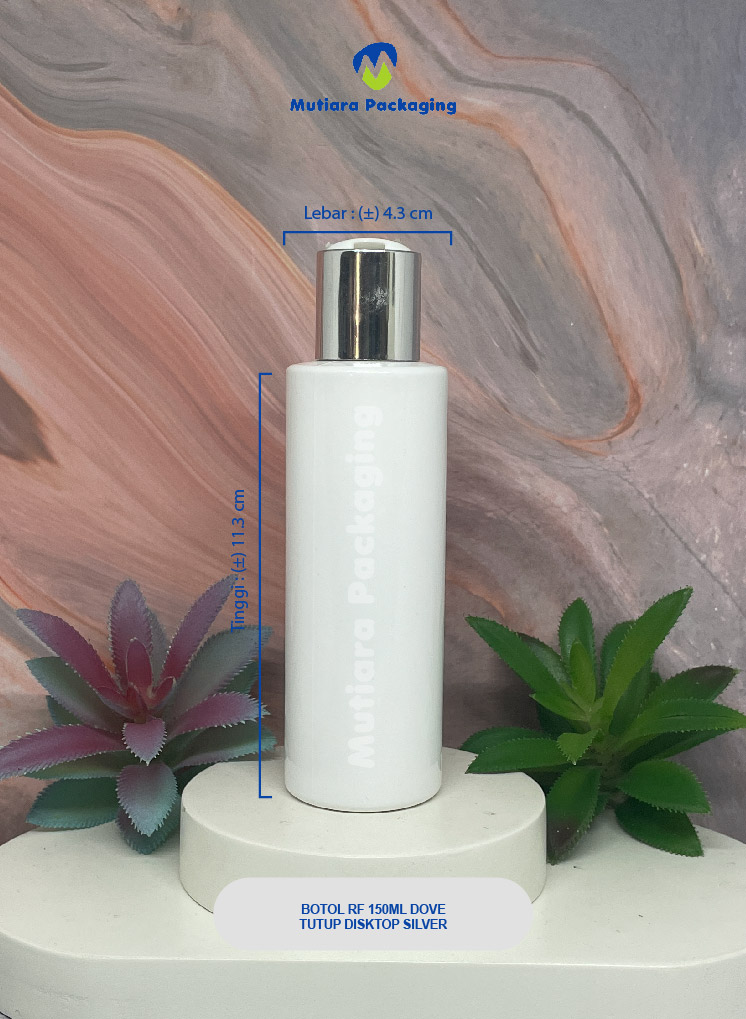 BOTOL RF 150ML  DOVE TUTUP DISKTOP SILVER