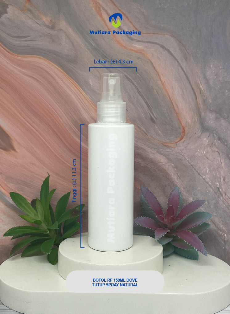 BOTOL RF 150ML  DOVE TUTUP  SPRAY BESAR  NATURAL