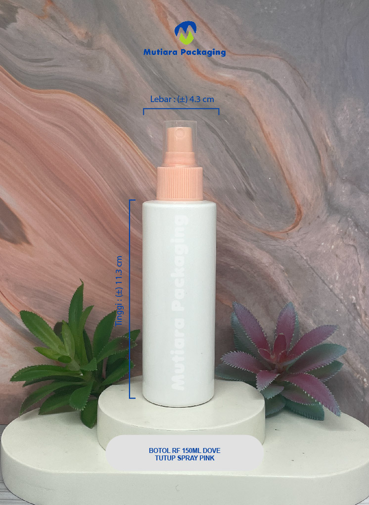 BOTOL RF 150ML  DOVE TUTUP  SPRAY PINK