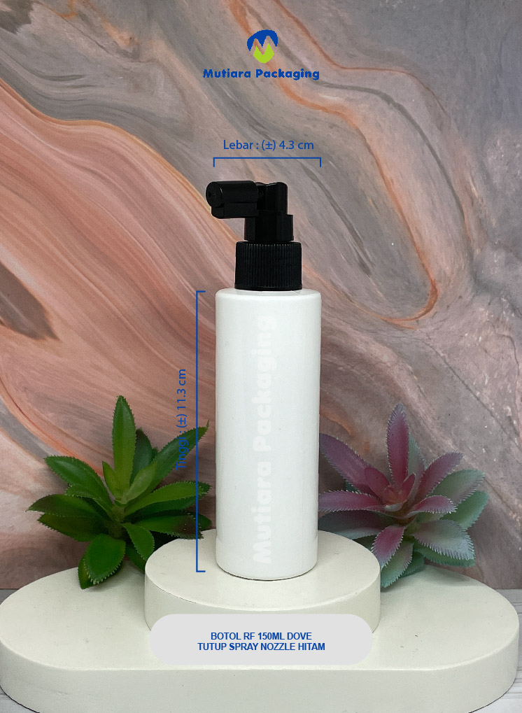 BOTOL RF 150ML  DOVE TUTUP  SPRAY  NOZZLE HITAM