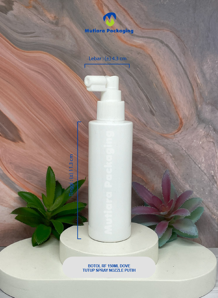 BOTOL RF 150ML  DOVE TUTUP  SPRAY  NOZZLE PUTIH