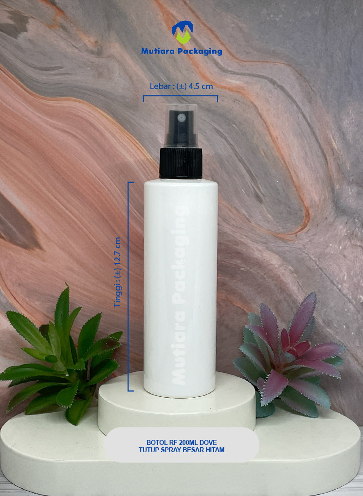 BOTOL RF 200ML  DOVE TUTUP SPRAY BESAR HITAM