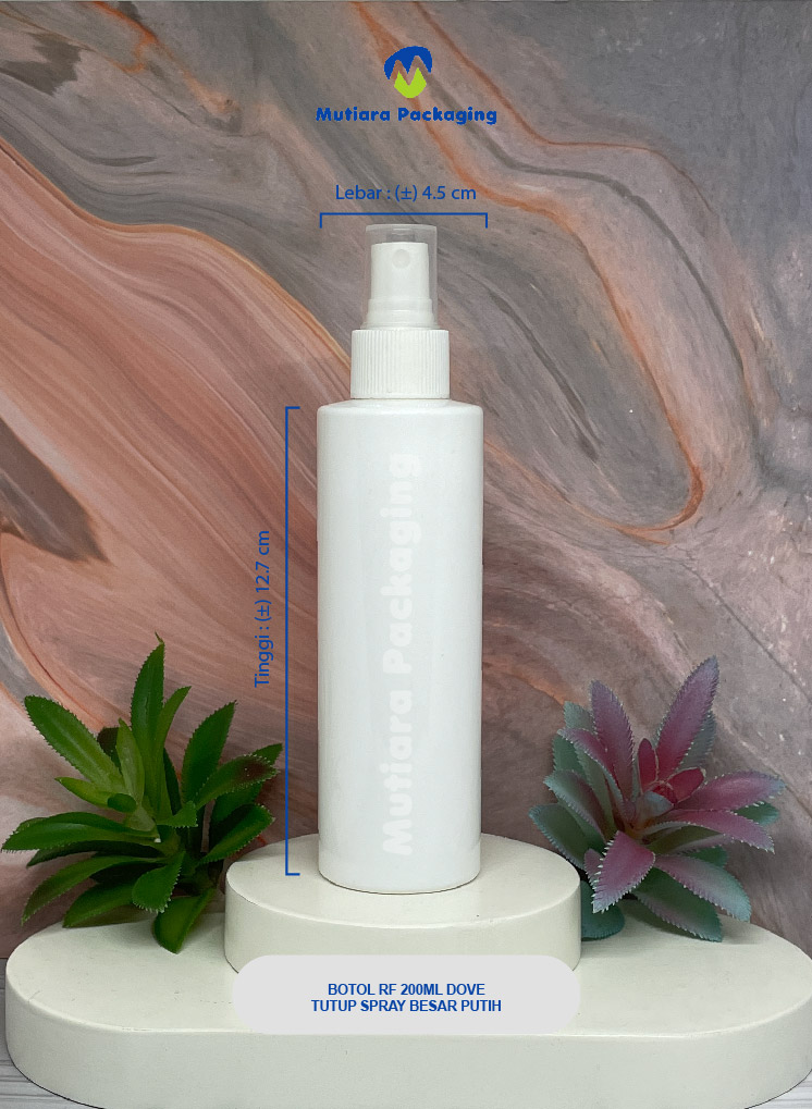 BOTOL RF 200ML  DOVE TUTUP SPRAY BESAR PUTIH