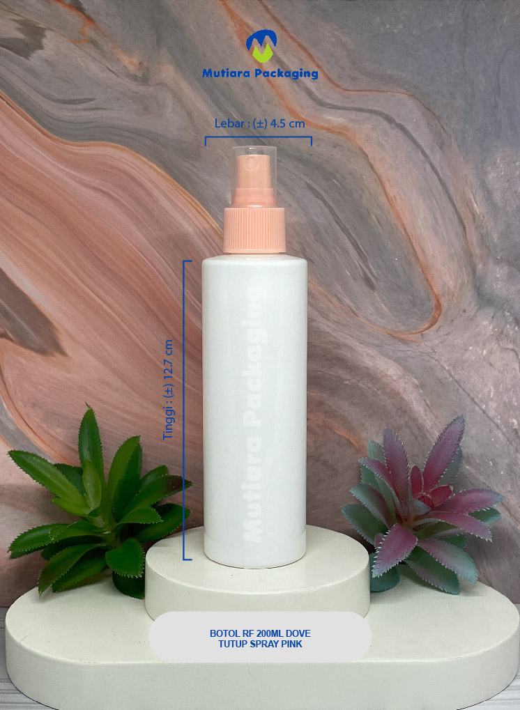 BOTOL RF 200ML  DOVE TUTUP SPRAY PINK