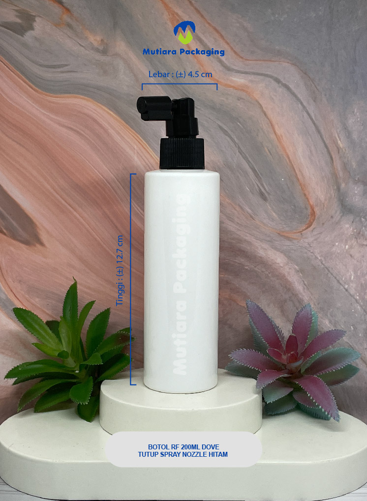 BOTOL RF 200ML  DOVE TUTUP SPRAY NOZZLE HITAM