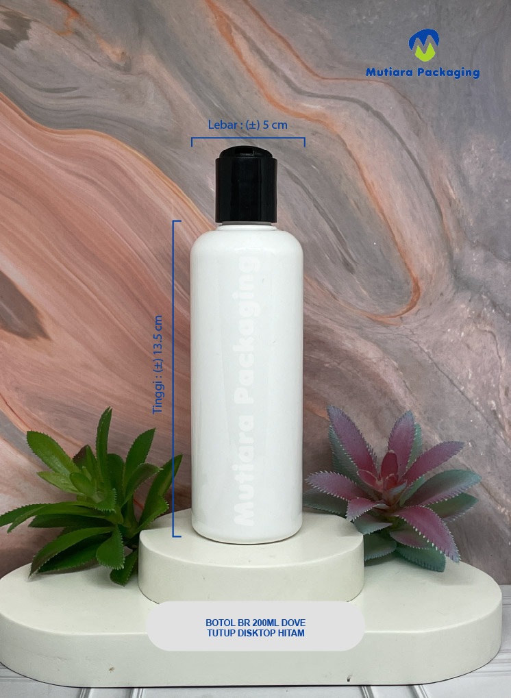 BOTOL BR 200 ML DOVE TUTUP DISKTOP HITAM
