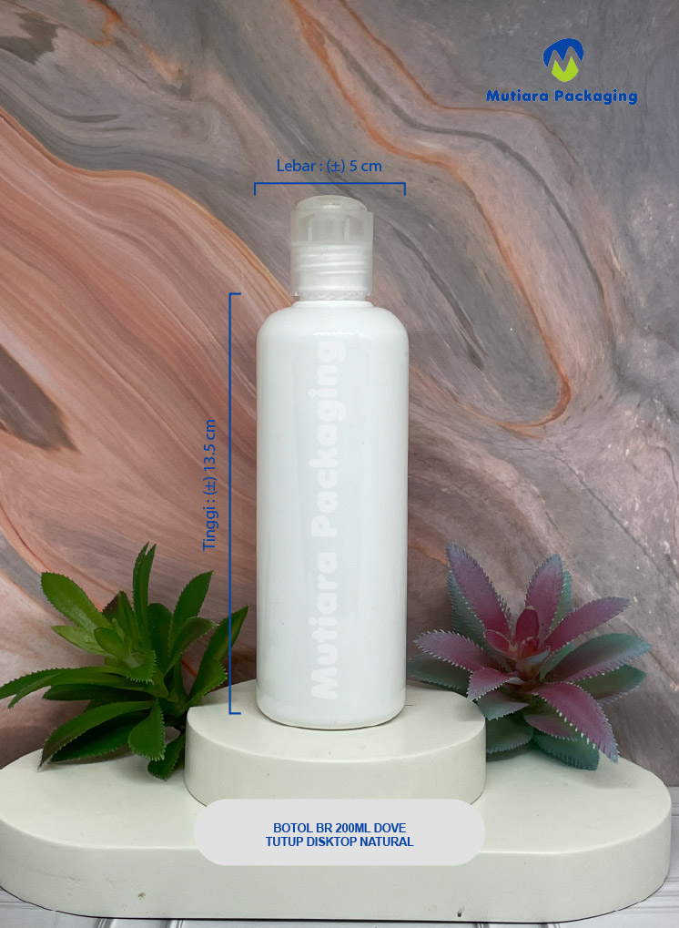BOTOL BR 200 ML DOVE TUTUP DISKTOP NATURAL