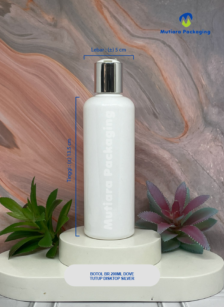 BOTOL BR 200 ML DOVE TUTUP DISKTOP SILVER