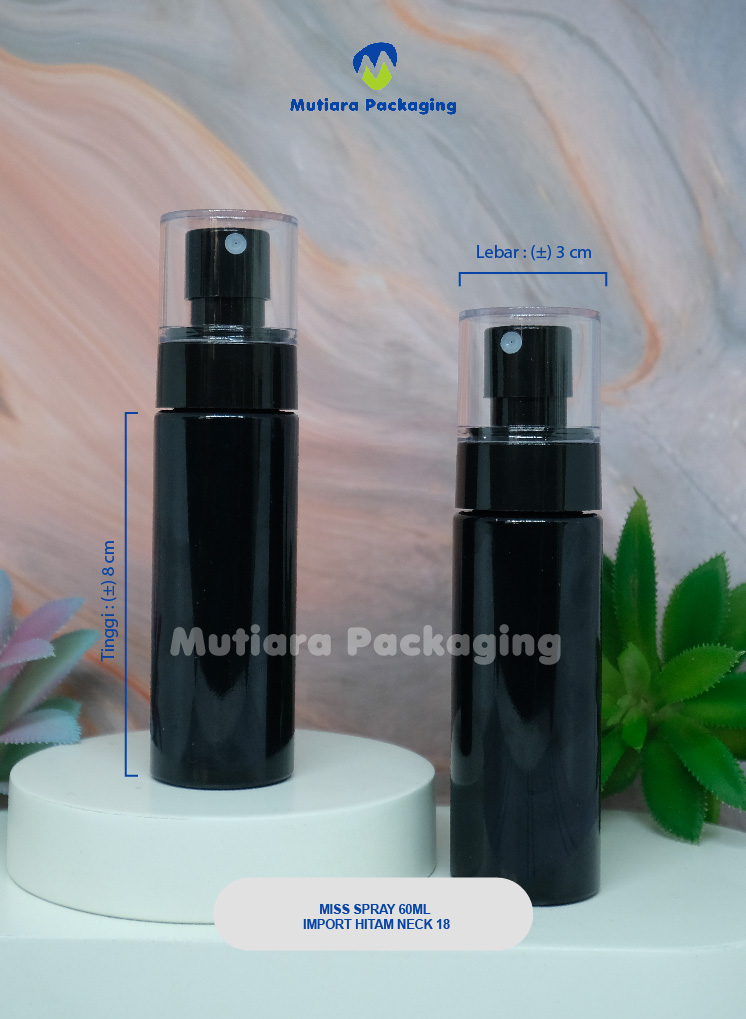 MISS SPRAY 60ML IMPORT HITAM NECK 18