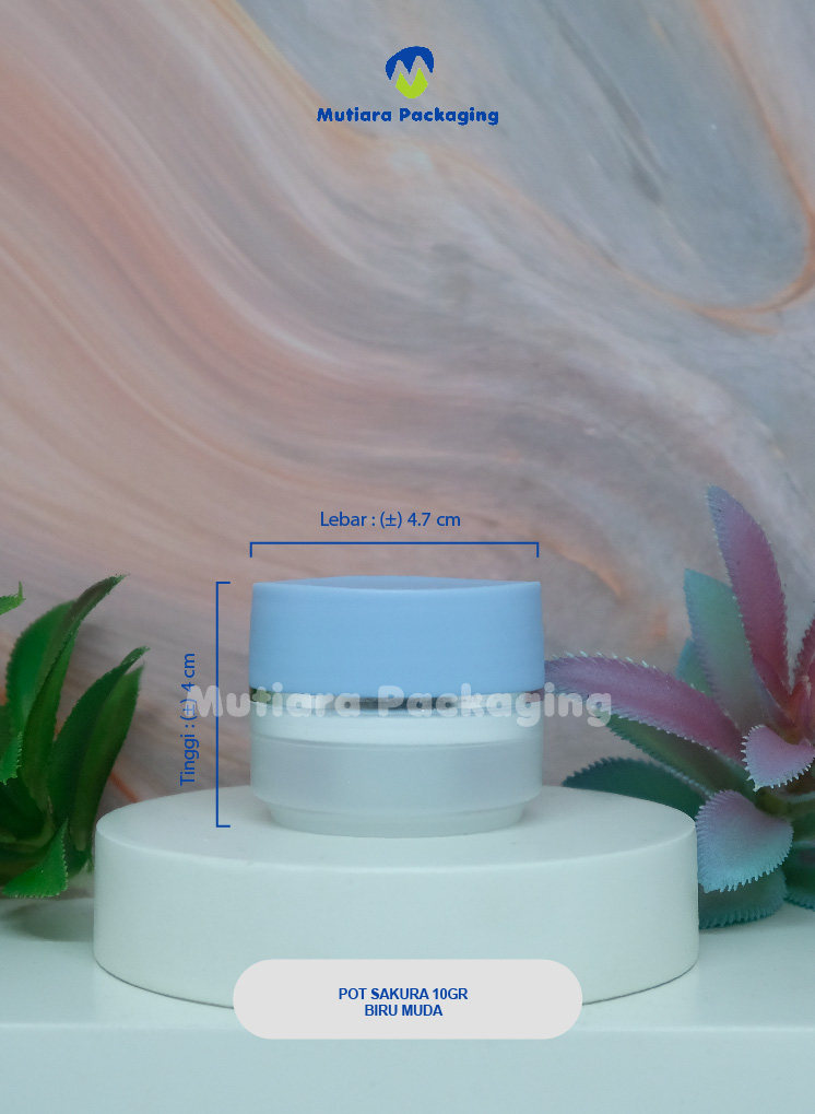 POT SAKURA BIRU MUDA 10GR