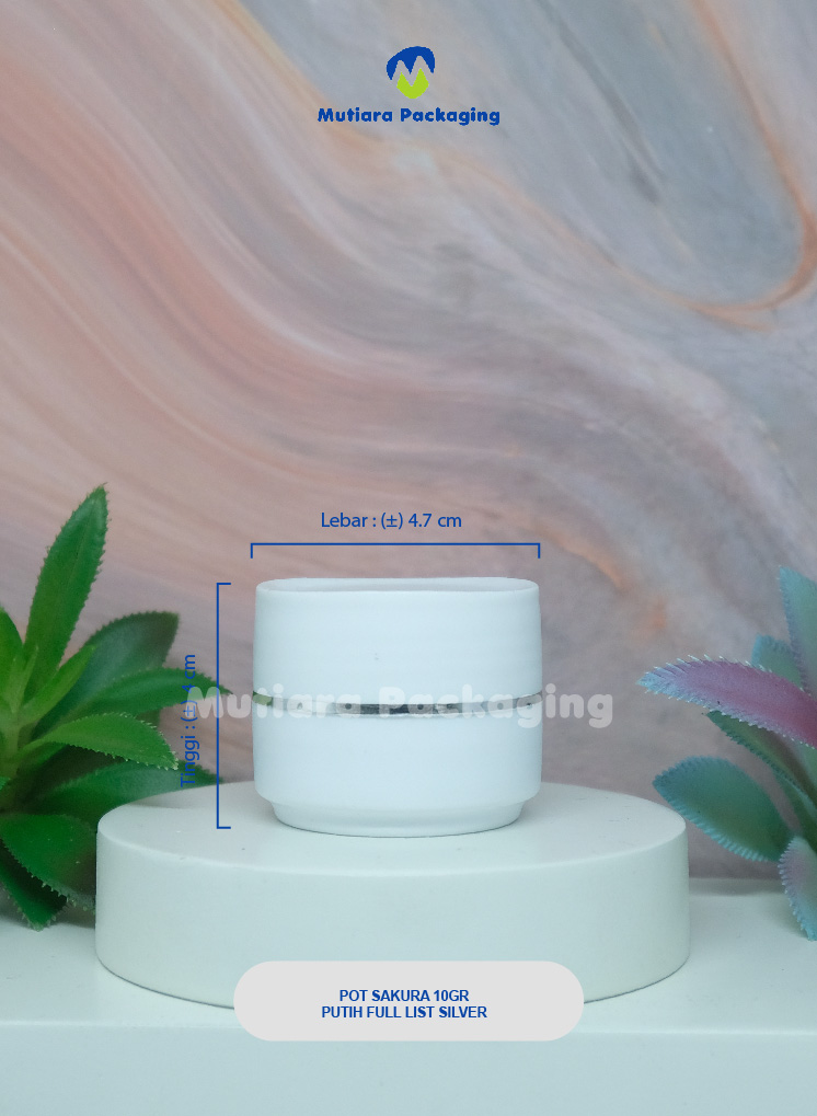 POT SAKURA PUTIH FULL LIST SILVER 10GR