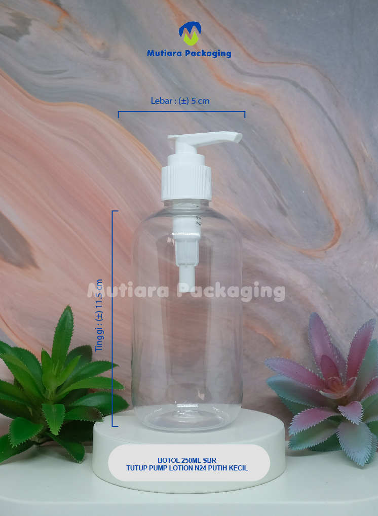 BOTOL SBR 250ML TUTUP LOTION N24 KECIL
