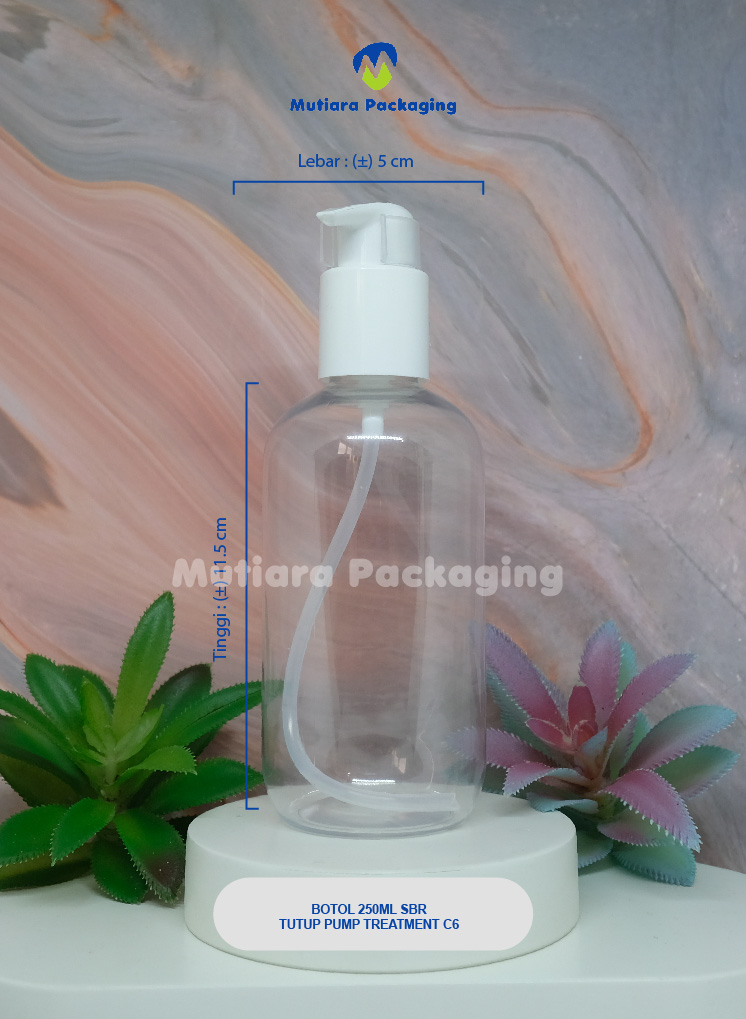 BOTOL SBR 250ML TUTUP PUMP TREATMENT C6