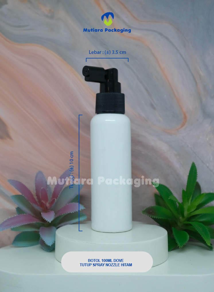 BOTOL  100ML DOVE TUTUP SPRAY NOZZLE HITAM