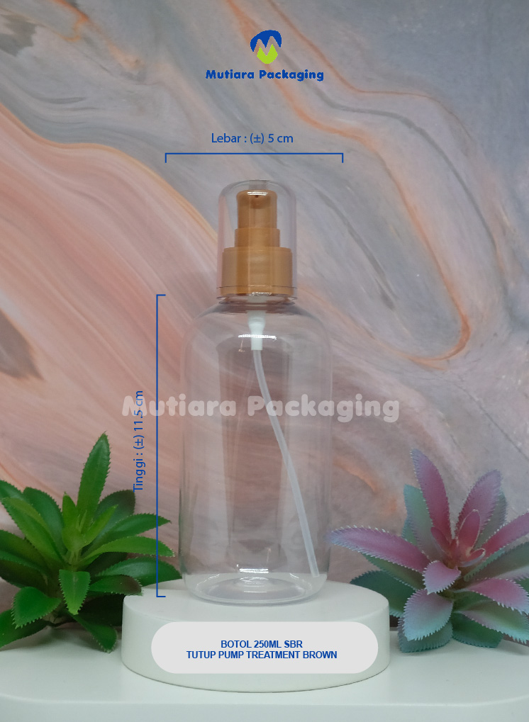 BOTOL SBR 250ML TUTUP TREATMENT BROWN