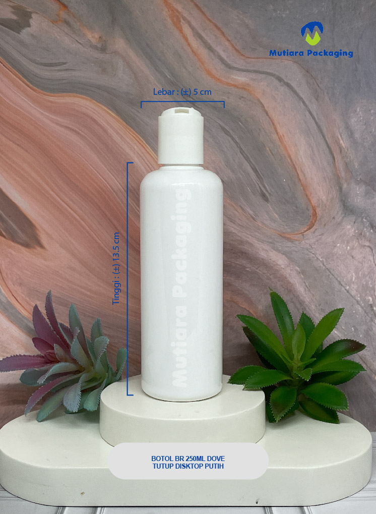 BOTOL BR 250ML DOVE TUTUP DISKTOP PUTIH