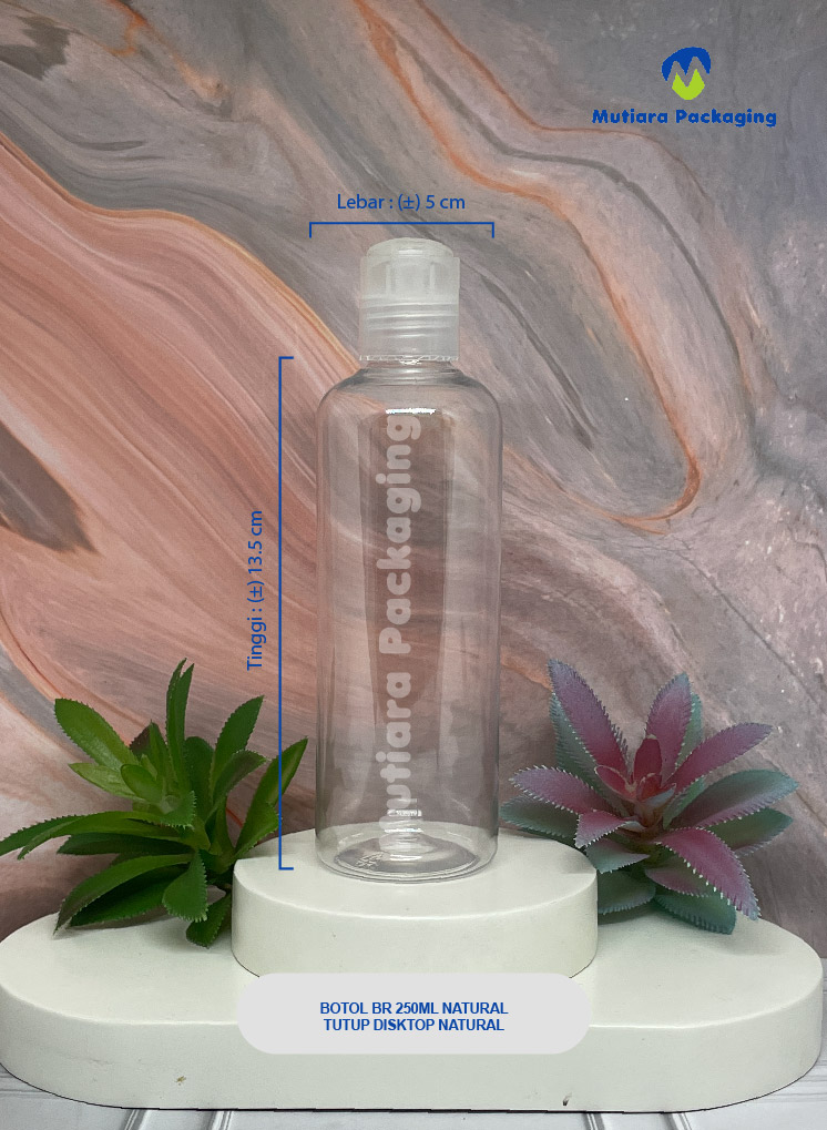 BOTOL BR 250ML NATURAL TUTUP DISKTOP NATURAL