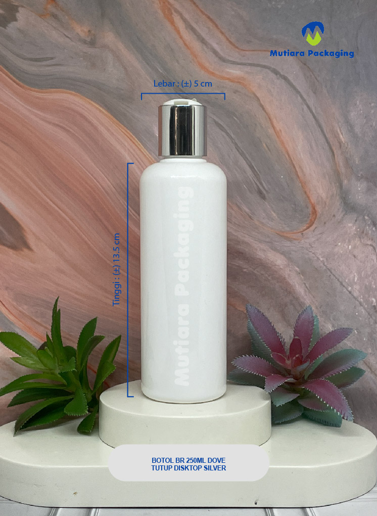 BOTOL BR 250ML DOVE TUTUP DISKTOP SILVER