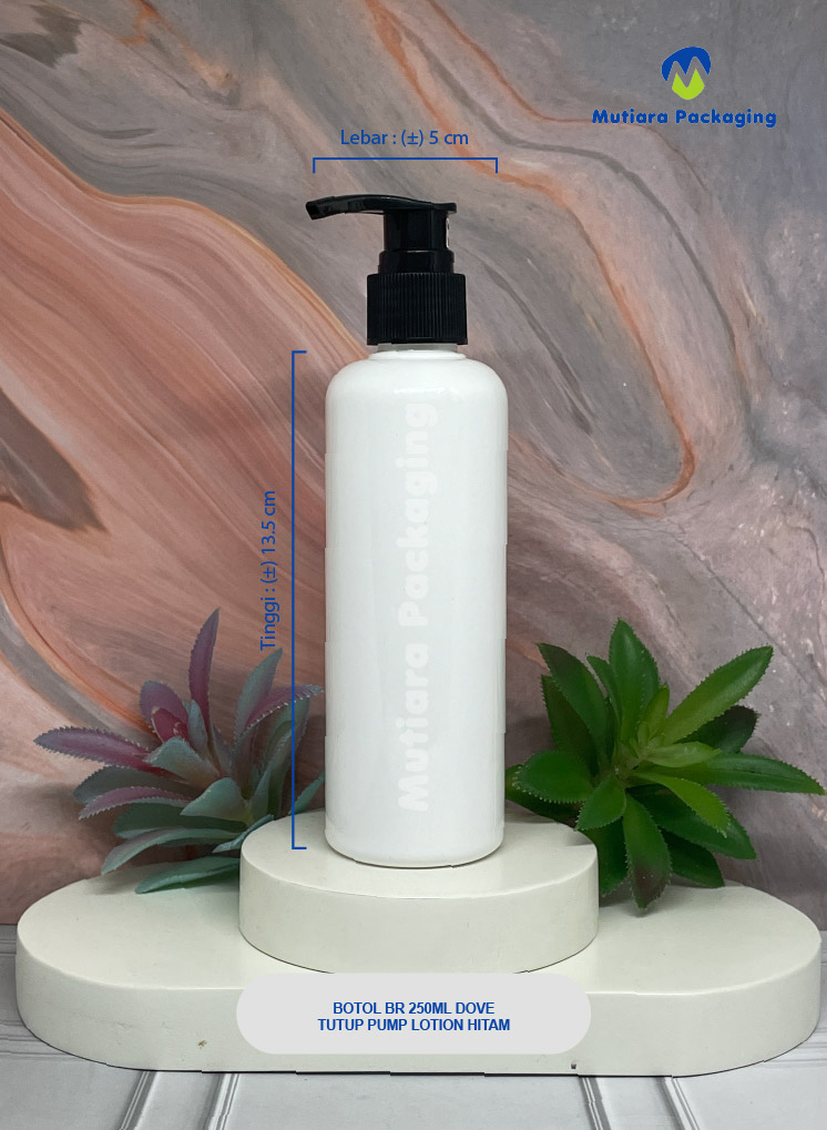 BOTOL BR 250ML DOVE TUTUP PUMP LOTION HITAM