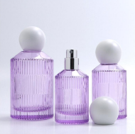 PARFUME BOTTLE - PURPLE CAP WHITE