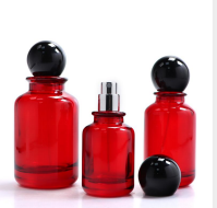 PARFUME BOTTLE - RED CAP BLACK