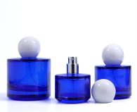 PARFUME BOTTLE - BLUE CAP WHITE