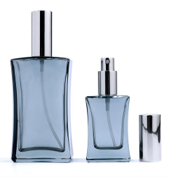 PARFUME BOTTLE CUSTOM - SOFT BLUE CAP SILVER 
