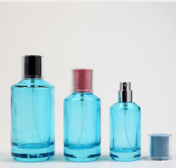 PARFUME BOTTLE CUSTOM - SOFT BLUE TRANSPARENT 