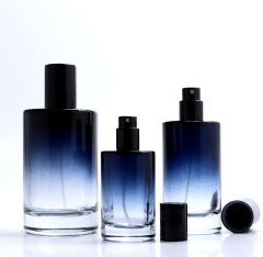 PARFUME BOTTLE CUSTOM - GRADASI BLUE CAP BLACK 