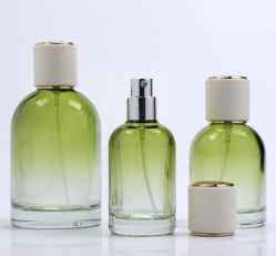 PARFUME BOTTLE CUSTOM - GRADASI GREEN CAP LIST GOLD