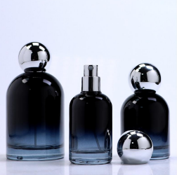 PARFUME BOTTLE CUSTOM - GRADASI BLUE CAP SILVER