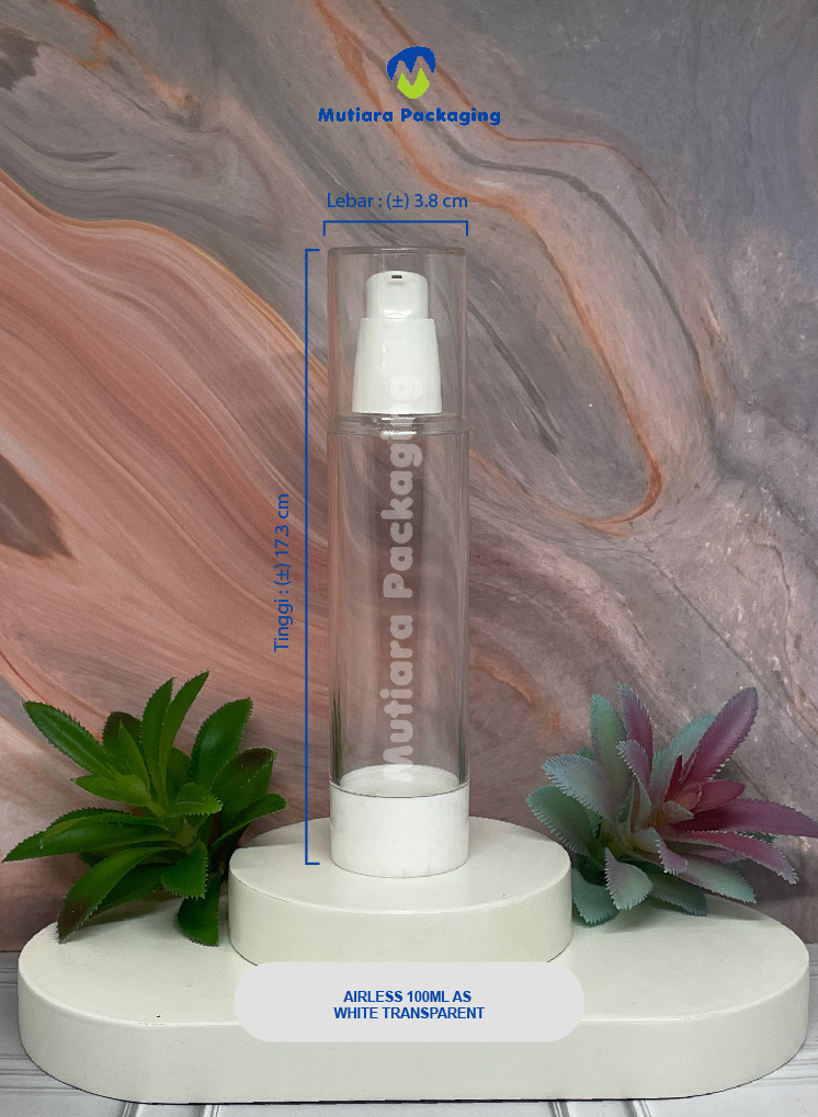 AIRLESS 100ML AS WHITE TRANSPARENT 01